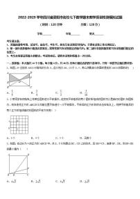 2022-2023学年四川省资阳市名校七下数学期末教学质量检测模拟试题含答案