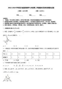 2022-2023学年四川省渠县数学七年级第二学期期末质量检测模拟试题含答案