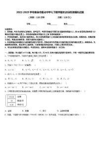 2022-2023学年娄底市重点中学七下数学期末达标检测模拟试题含答案