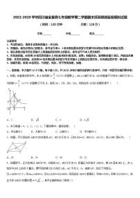 2022-2023学年四川省金堂县七年级数学第二学期期末质量跟踪监视模拟试题含答案