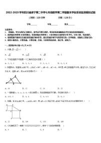 2022-2023学年四川省遂宁第二中学七年级数学第二学期期末学业质量监测模拟试题含答案