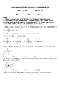 2022-2023学年四川省遂宁七校联考七下数学期末联考试题含答案