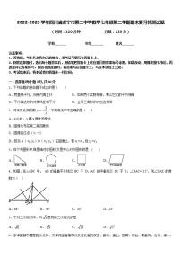 2022-2023学年四川省遂宁市第二中学数学七年级第二学期期末复习检测试题含答案