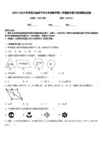 2022-2023学年四川省遂宁市七年级数学第二学期期末复习检测模拟试题含答案