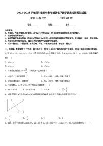 2022-2023学年四川省遂宁市市城区七下数学期末检测模拟试题含答案