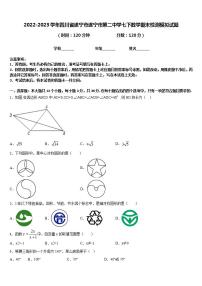 2022-2023学年四川省遂宁市遂宁市第二中学七下数学期末检测模拟试题含答案