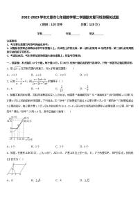 2022-2023学年太原市七年级数学第二学期期末复习检测模拟试题含答案