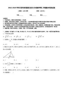 2022-2023学年天津市滨海新区名校七年级数学第二学期期末检测试题含答案