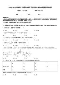 2022-2023学年周口市重点中学七下数学期末学业水平测试模拟试题含答案