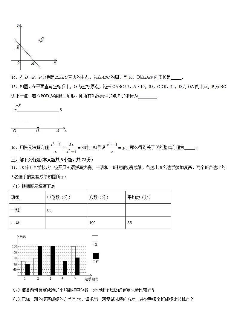 2022-2023学年天津市河东区七下数学期末学业水平测试试题含答案03