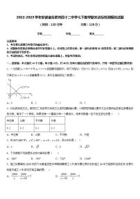 2022-2023学年安徽省合肥市四十二中学七下数学期末达标检测模拟试题含答案