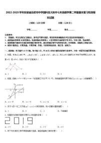 2022-2023学年安徽省合肥市中学国科技大附中七年级数学第二学期期末复习检测模拟试题含答案