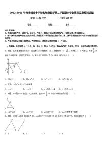 2022-2023学年安徽省十学校七年级数学第二学期期末学业质量监测模拟试题含答案