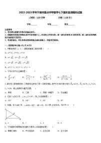 2022-2023学年宁德市重点中学数学七下期末监测模拟试题含答案