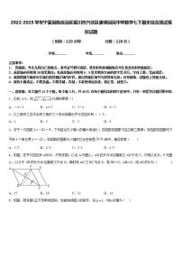 2022-2023学年宁夏回族自治区银川市兴庆区唐徕回民中学数学七下期末综合测试模拟试题含答案