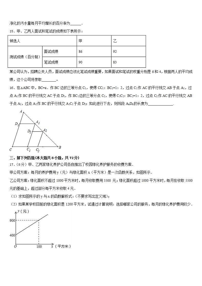 2022-2023学年宁夏银川市唐徕回民中学七年级数学第二学期期末联考模拟试题含答案第3页