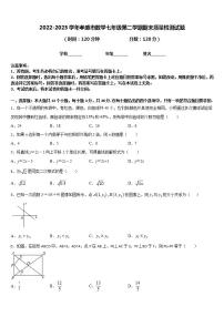 2022-2023学年孝感市数学七年级第二学期期末质量检测试题含答案