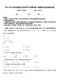 2022-2023学年安徽省安庆市四中学七年级数学第二学期期末综合测试模拟试题含答案