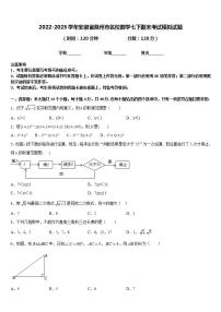 2022-2023学年安徽省滁州市名校数学七下期末考试模拟试题含答案