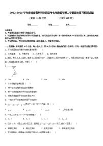 2022-2023学年安徽省毫州利辛县联考七年级数学第二学期期末复习检测试题含答案