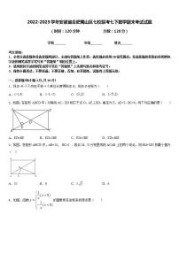 2022-2023学年安徽省合肥蜀山区七校联考七下数学期末考试试题含答案