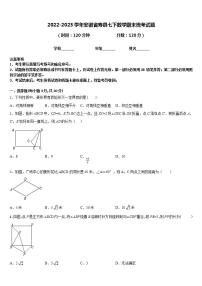 2022-2023学年安徽省寿县七下数学期末统考试题含答案