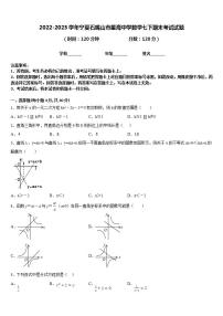 2022-2023学年宁夏石嘴山市星海中学数学七下期末考试试题含答案