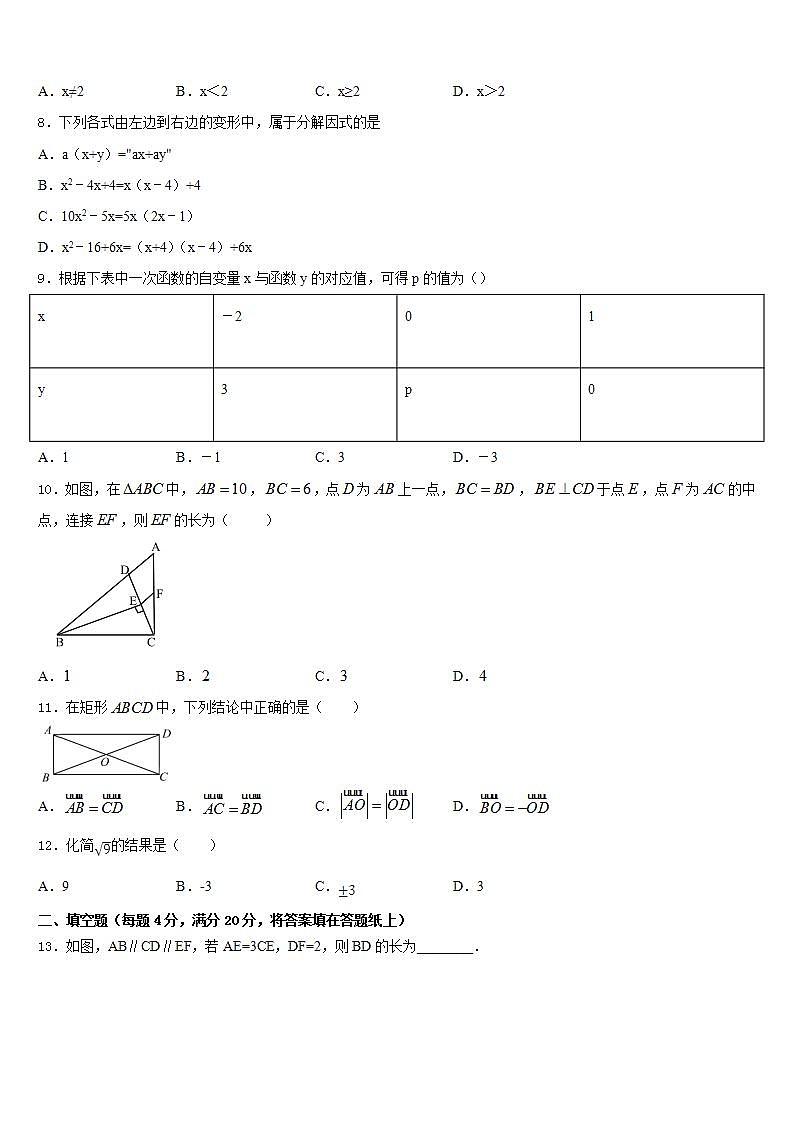 2022-2023学年安徽省宣城市培训学校数学七年级第二学期期末预测试题含答案第2页