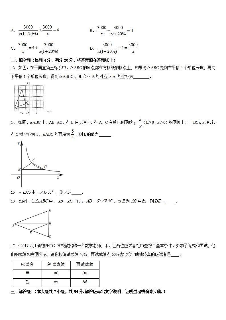 2022-2023学年安徽省宣城市六中学七下数学期末监测模拟试题含答案03