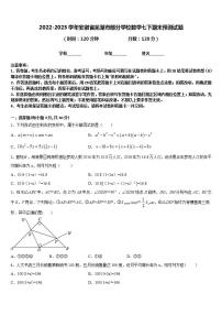 2022-2023学年安徽省芜湖市部分学校数学七下期末预测试题含答案