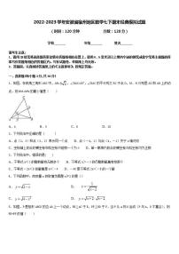 2022-2023学年安徽省宿州地区数学七下期末经典模拟试题含答案