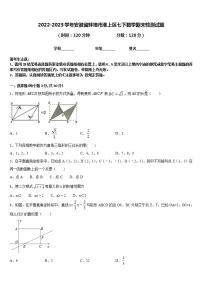 2022-2023学年安徽省蚌埠市淮上区七下数学期末检测试题含答案