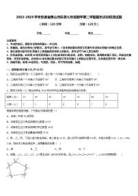 2022-2023学年安徽省黄山市区县七年级数学第二学期期末达标检测试题含答案