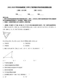 2022-2023学年安徽省郎溪二中学七下数学期末学业质量监测模拟试题含答案