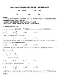 2022-2023学年安徽省宿州七年级数学第二学期期末联考试题含答案