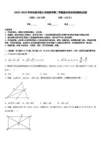 2022-2023学年安徽许镇七年级数学第二学期期末质量检测模拟试题含答案