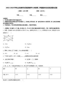 2022-2023学年山东德州市武城县数学七年级第二学期期末综合测试模拟试题含答案