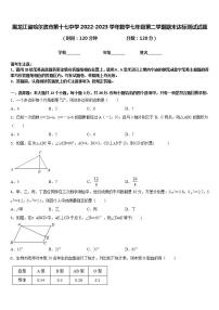 黑龙江省哈尔滨市第十七中学2022-2023学年数学七年级第二学期期末达标测试试题含答案