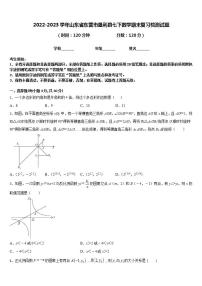 2022-2023学年山东省东营市垦利县七下数学期末复习检测试题含答案