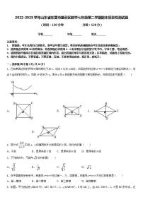 2022-2023学年山东省东营市垦利区数学七年级第二学期期末质量检测试题含答案