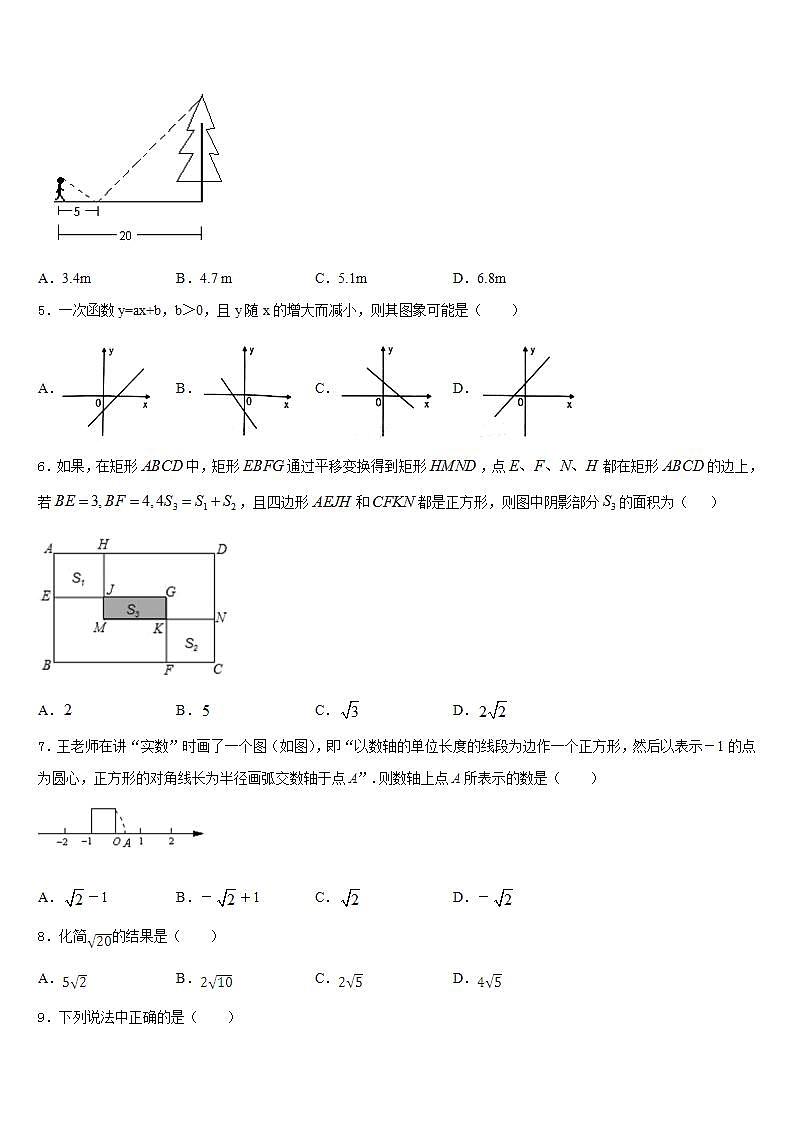2022-2023学年山东省德州地区七年级数学第二学期期末检测模拟试题含答案02