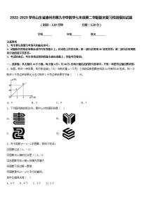 2022-2023学年山东省德州市第九中学数学七年级第二学期期末复习检测模拟试题含答案