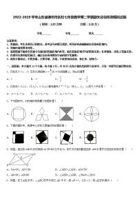 2022-2023学年山东省德州市名校七年级数学第二学期期末达标检测模拟试题含答案