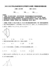 2022-2023学年山东省乐陵市开元中学数学七年级第二学期期末联考模拟试题含答案