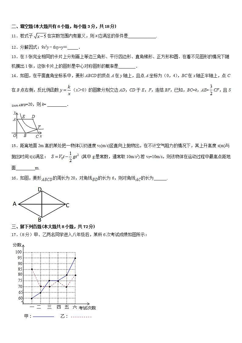 2022-2023学年山东省临沂经济开发区四校联考七年级数学第二学期期末综合测试试题含答案第3页