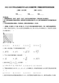 2022-2023学年山东省临沂市兰山区七年级数学第二学期期末教学质量检测试题含答案