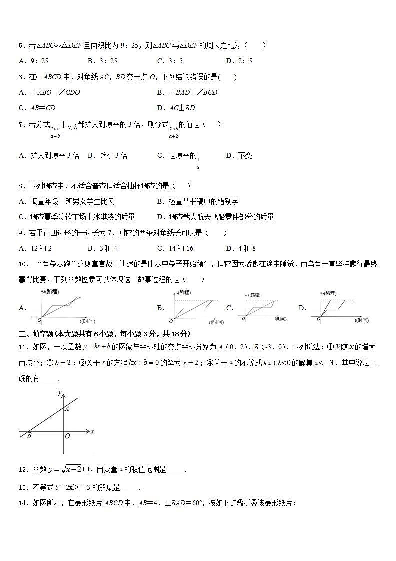 2022-2023学年山东省临沂市临沭县第五初级中学七年级数学第二学期期末检测试题含答案第2页