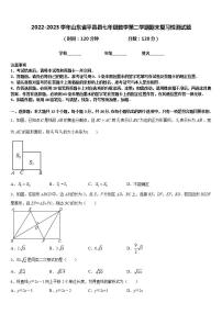 2022-2023学年山东省平邑县七年级数学第二学期期末复习检测试题含答案