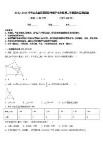 2022-2023学年山东省五莲县联考数学七年级第二学期期末监测试题含答案