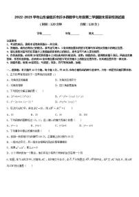 2022-2023学年山东省临沂市沂水县数学七年级第二学期期末质量检测试题含答案